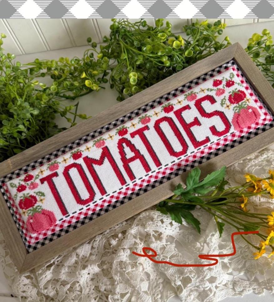 Tomatoes Word Swap - Cross Stitch Paper Pattern