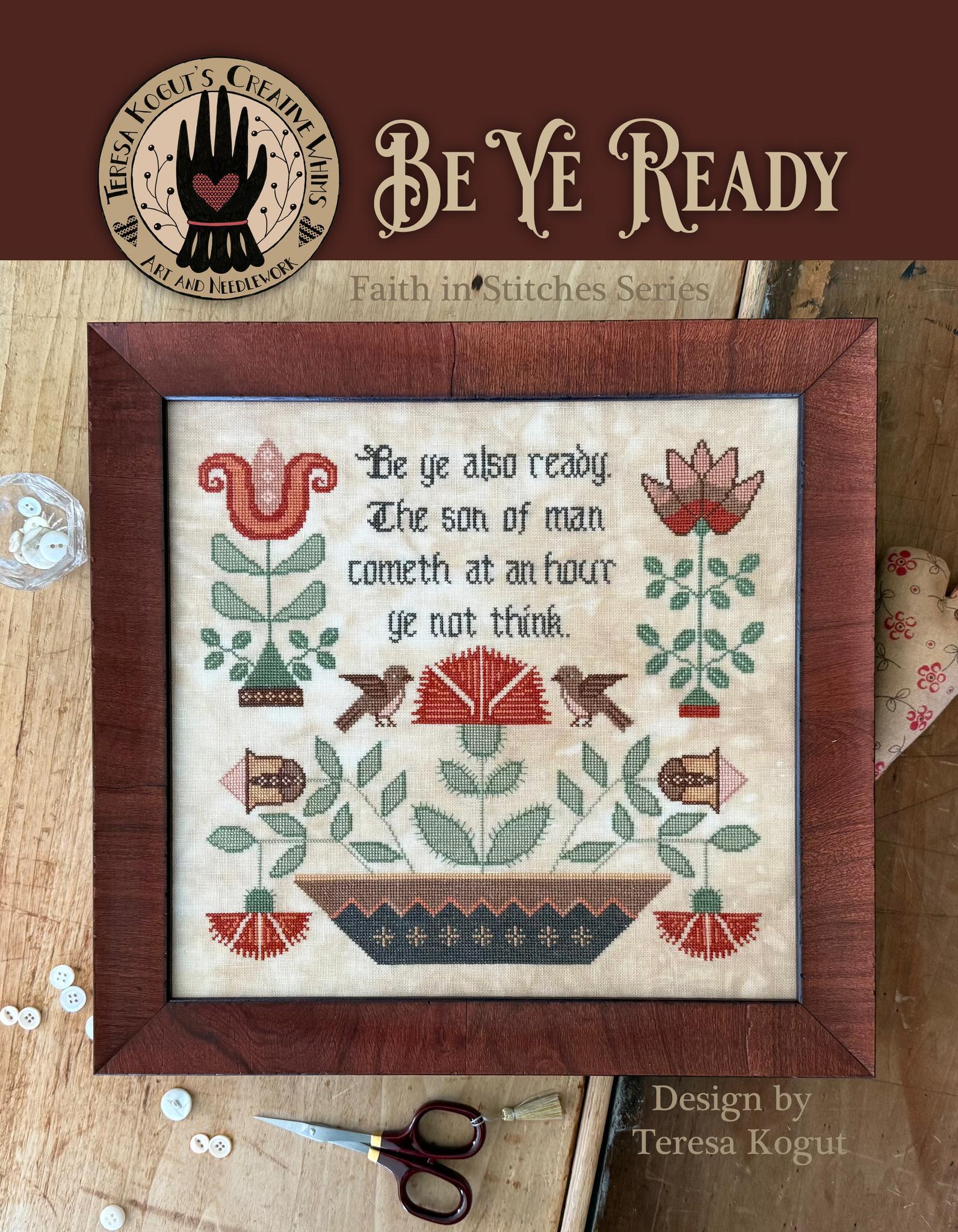 Be Ye Ready by Teresa Kogut - Cross Stitch Paper Pattern