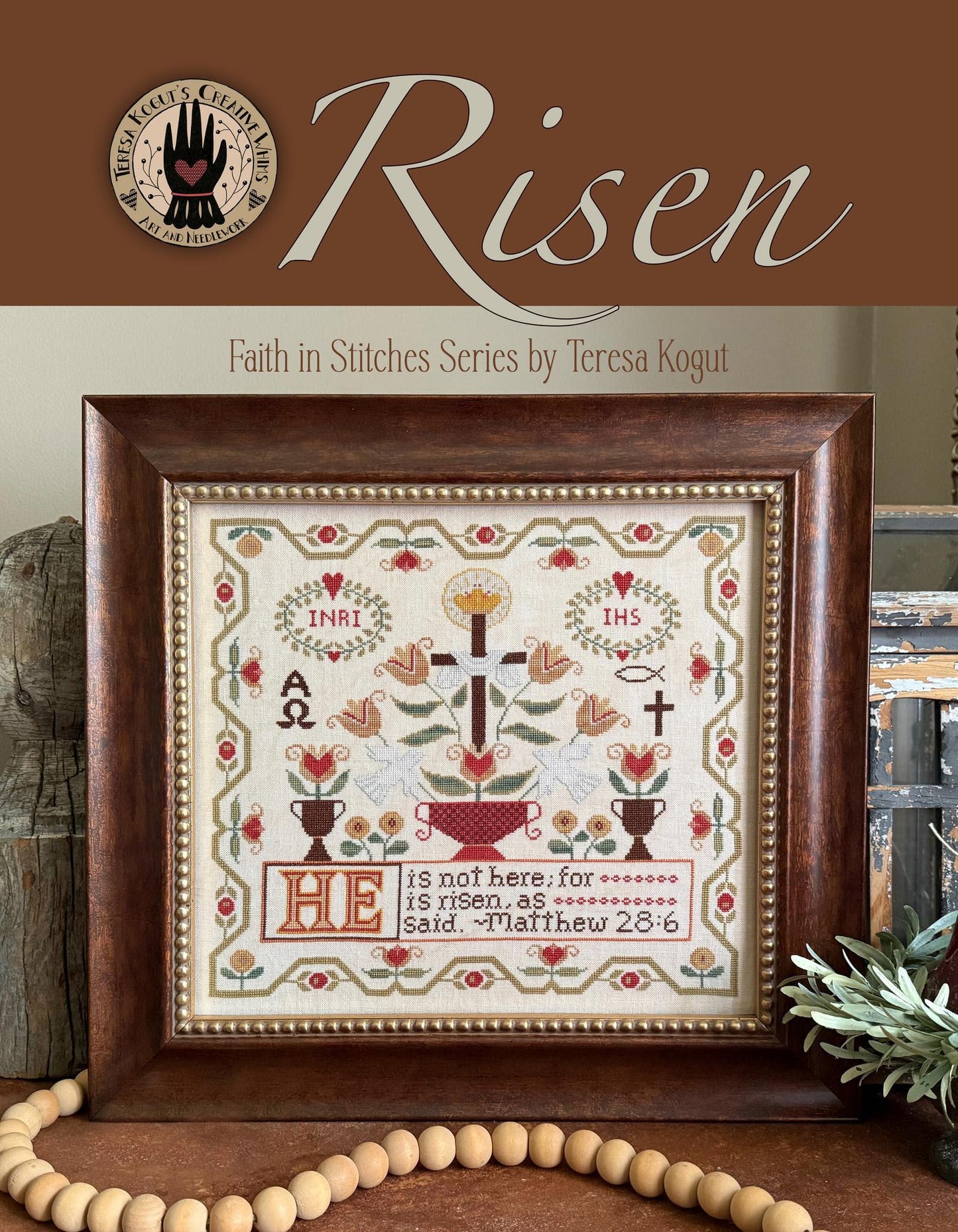 Risen by Teresa Kogut - Cross Stitch Paper Pattern