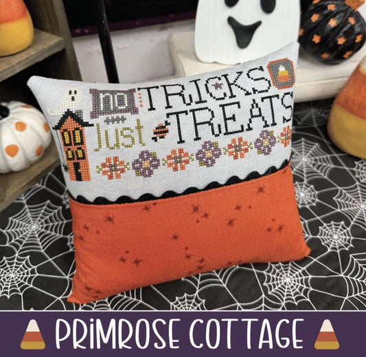 No Tricks Just Treats by Primrose Cottage Stitches - Cross Stitch Paper Pattern