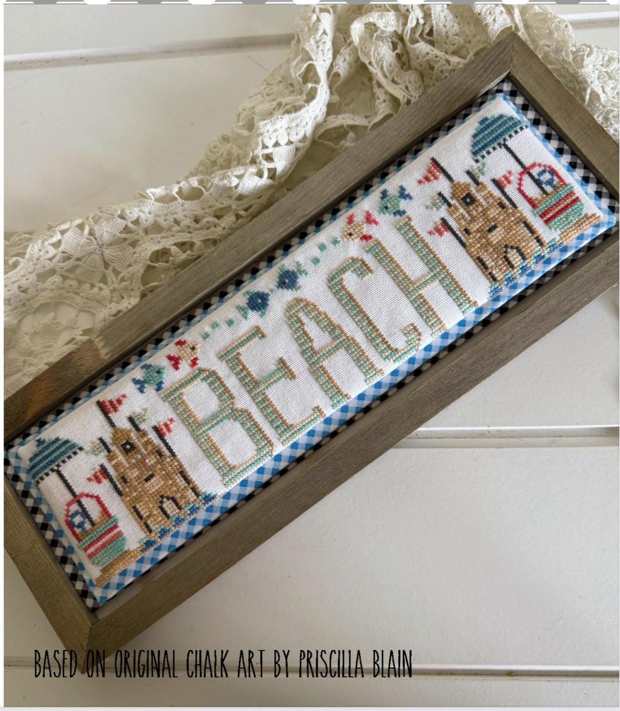 Beach Word Swap - Cross Stitch Paper Pattern