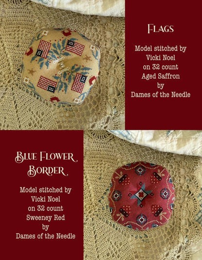 Land That I Love Biscornu Book by Teresa Kogut - 10 Biscornu Cross Stitch Paper Patterns!!