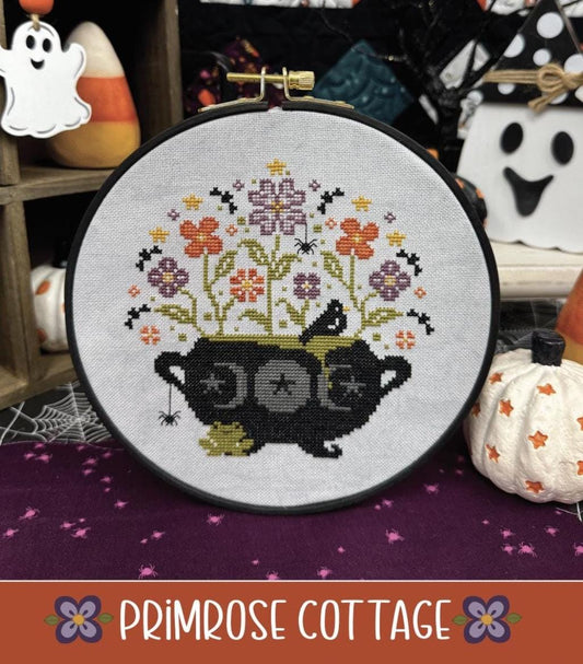Halloween Cauldron by Primrose Cottage Stitches - Cross Stitch Paper Pattern