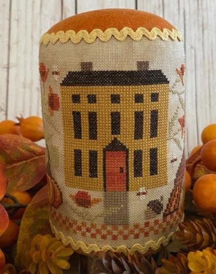 Bittersweet Farm Drum by Teresa Kogut - Cross Stitch Paper Pattern