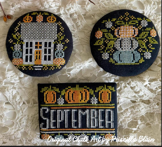 Good Old Days Minis - September - by Stitching with the Housewives - Cross Stitch Paper Pattern