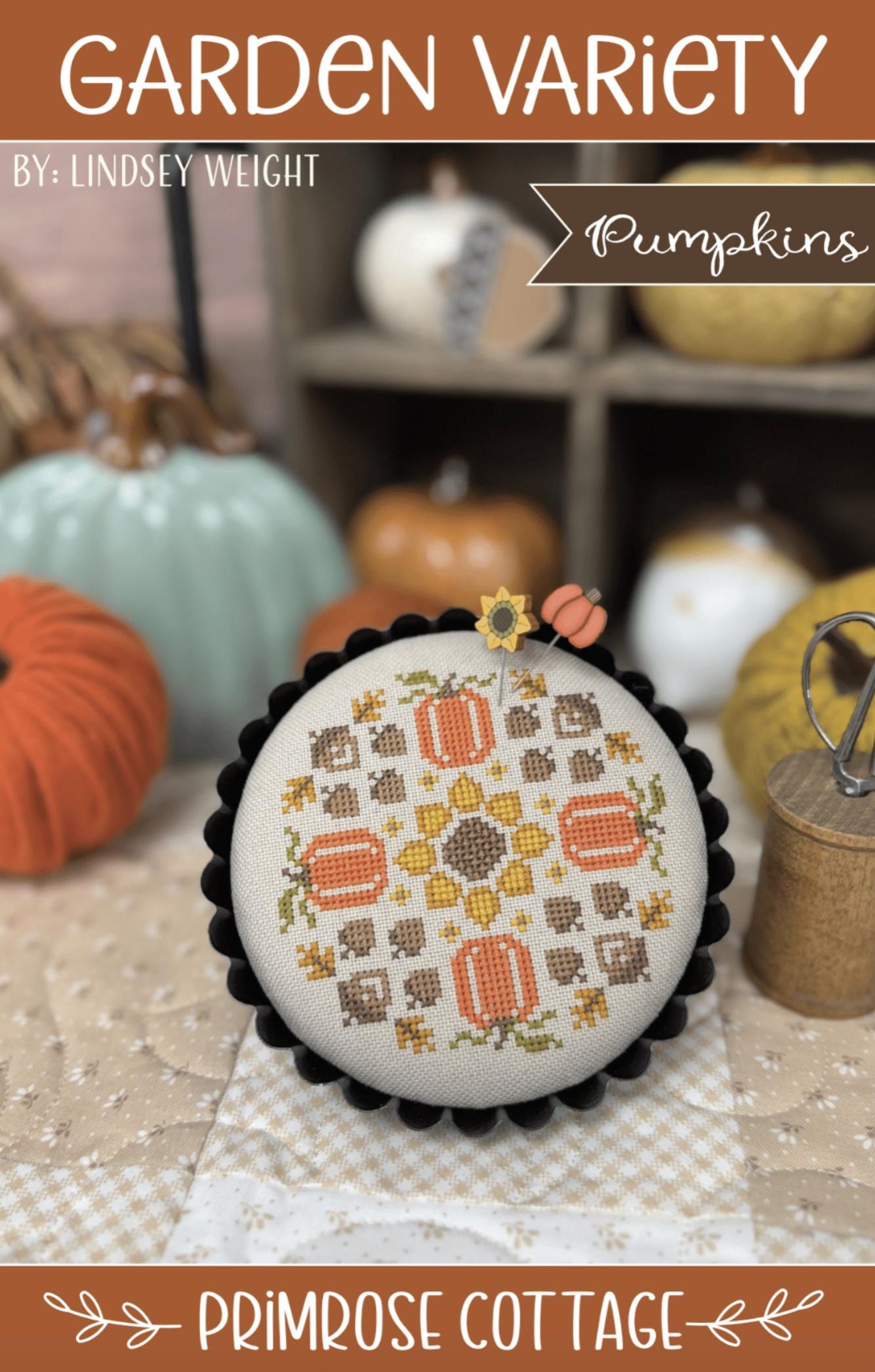 Garden Variety Pumpkins by Primrose Cottage Stitches - Cross Stitch Paper Pattern
