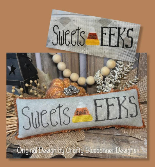 Sweets and Eeks by Crafty Bluebonnet Designs - Cross Stitch Paper Pattern