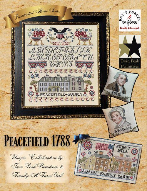 Peacefield 1788 by Finally A Farmgirl & Twin Peak Primitives - Cross Stitch Paper Pattern