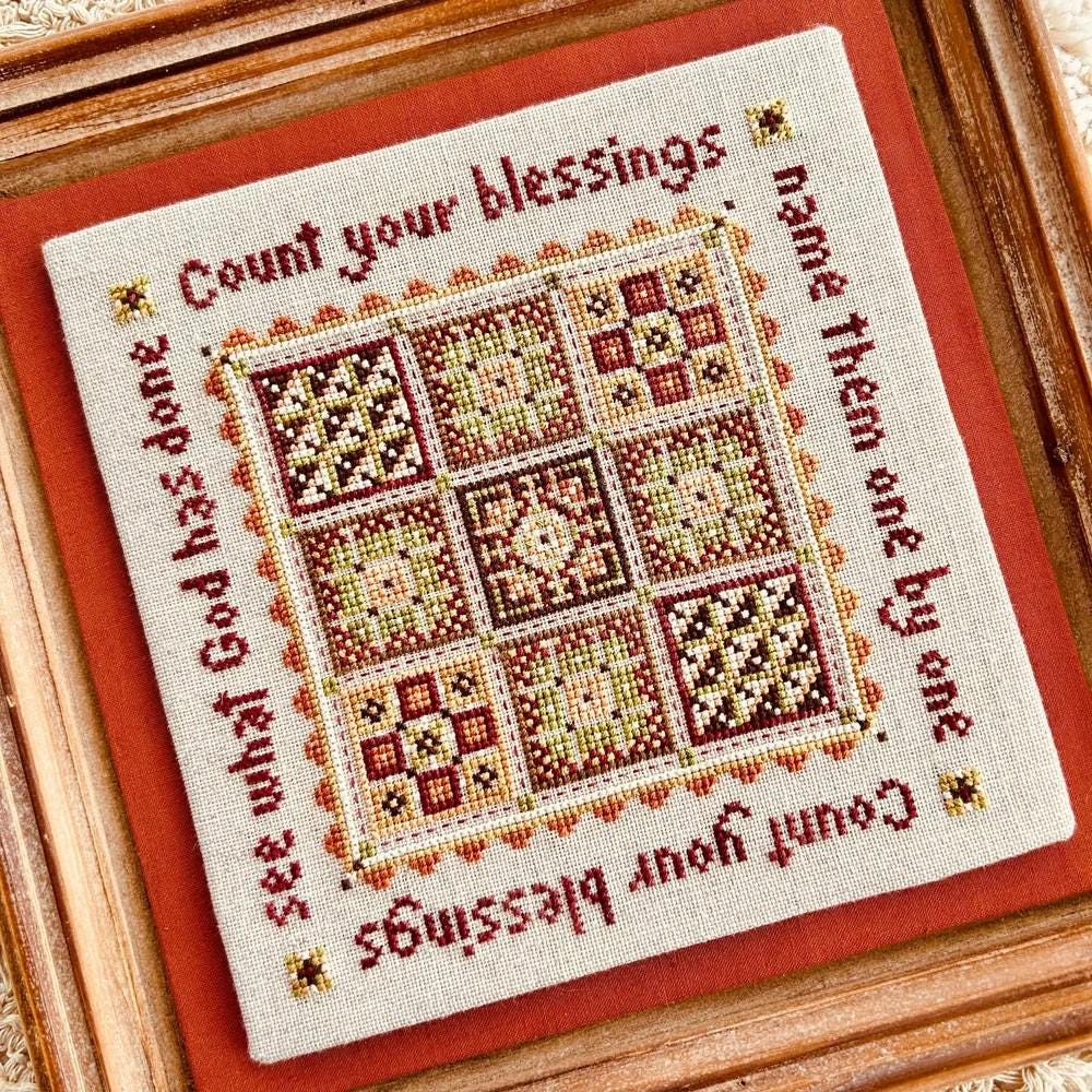 Count Your Blessings by Sweet Wing Studio - Cross Stitch Paper Pattern
