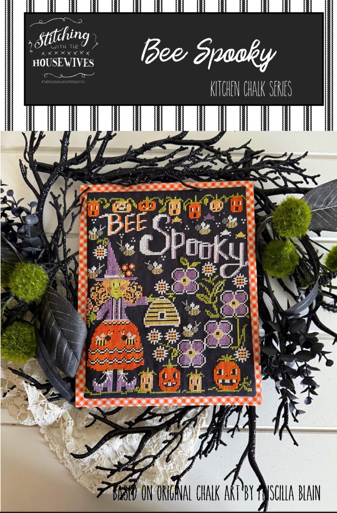 Bee Spooky by Stitching with the Housewives - Cross Stitch Paper Pattern