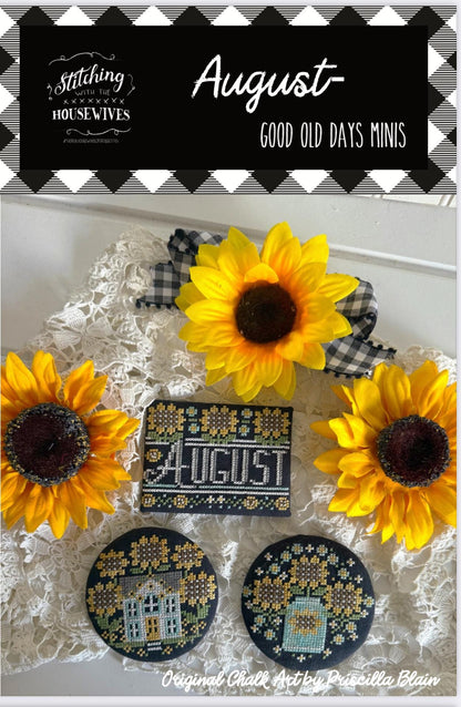 Good Old Days Minis - August - by Stitching with the Housewives - Cross Stitch Paper Pattern
