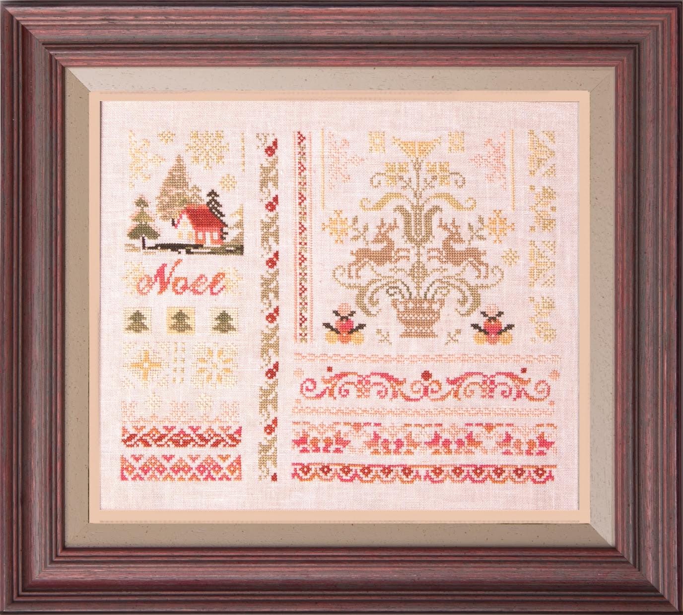 Noel Band Sampler by Samplers and Primitives - Cross Stitch Paper Pattern