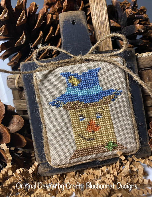 Scarecrow Spool by Crafty Bluebonnet Designs - Cross Stitch Paper Pattern