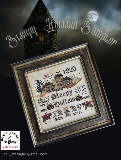 Sleepy Hollow Sampler by Finally A Farmgirl - Cross Stitch Paper Pattern