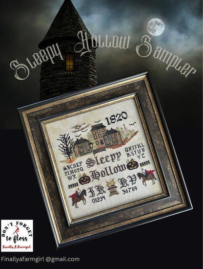 Sleepy Hollow Sampler - Cross Stitch Paper Pattern