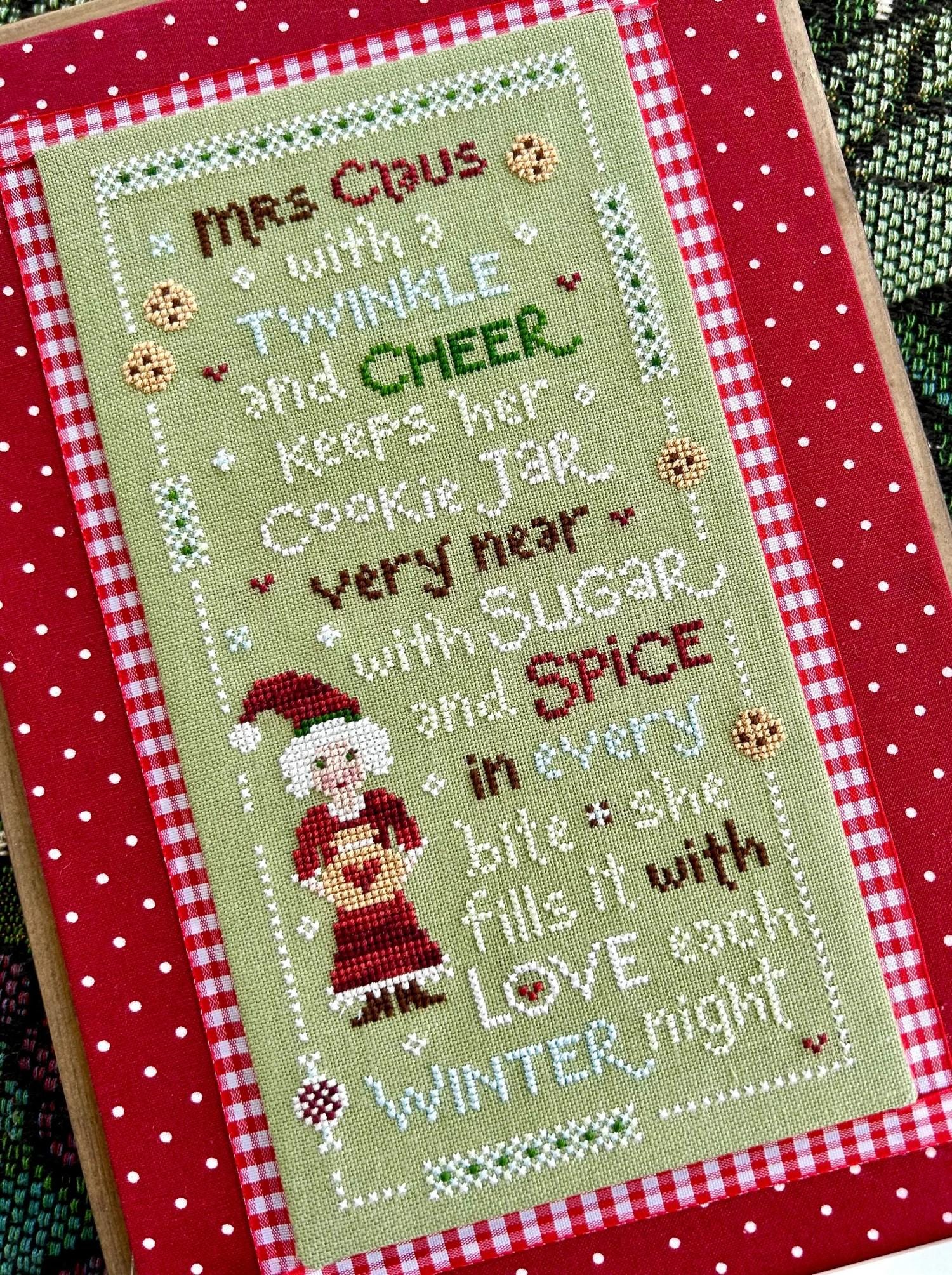 Mrs. Claus's Cookies by Sweet Wing Studio - Cross Stitch Paper Pattern