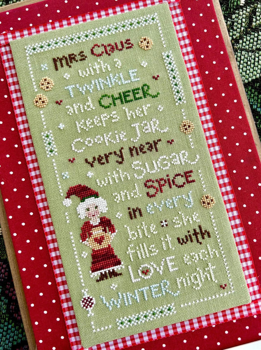 Mrs. Claus's Cookies by Sweet Wing Studio - Cross Stitch Paper Pattern