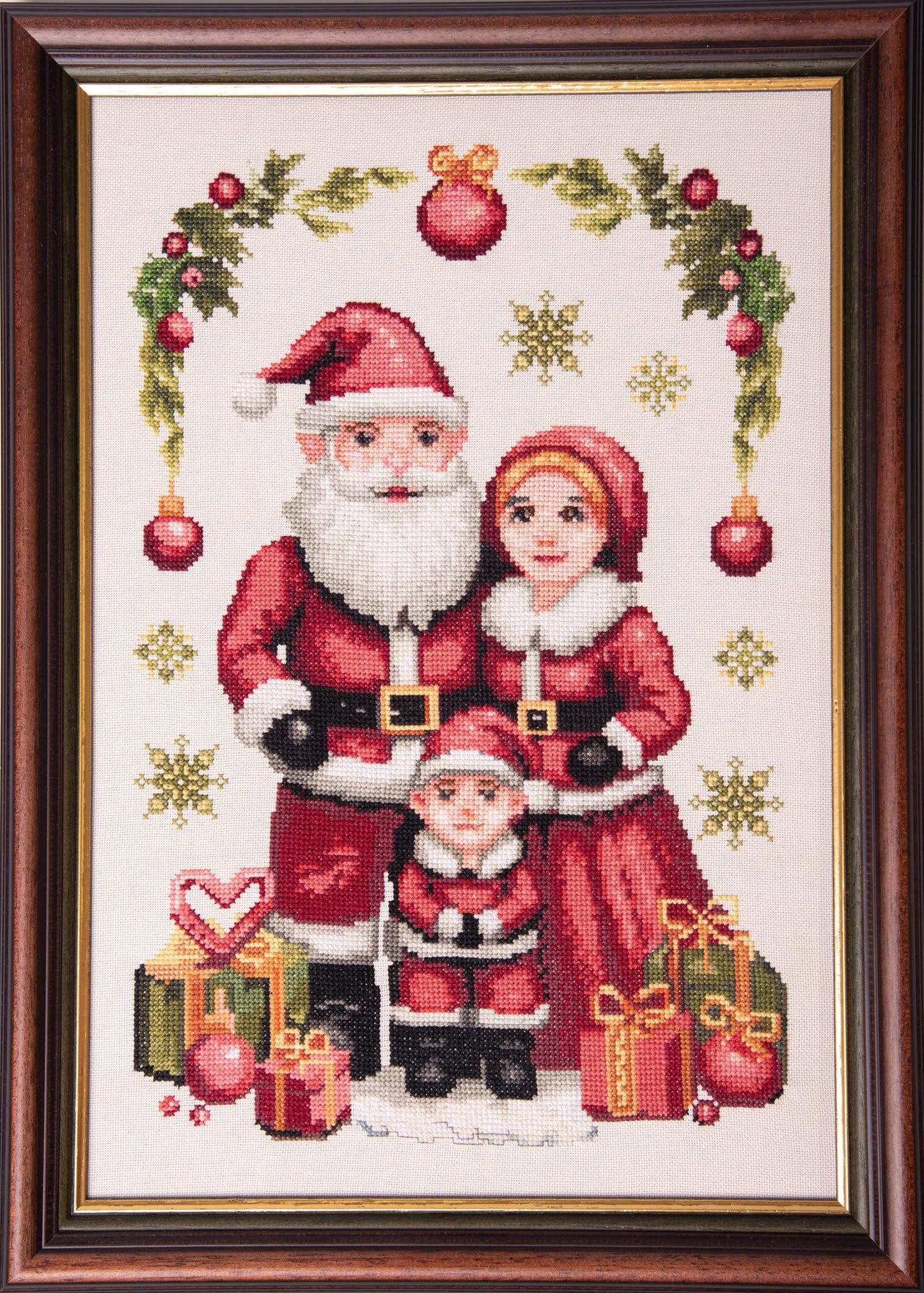 The Santa Family - Cross Stitch Paper Pattern