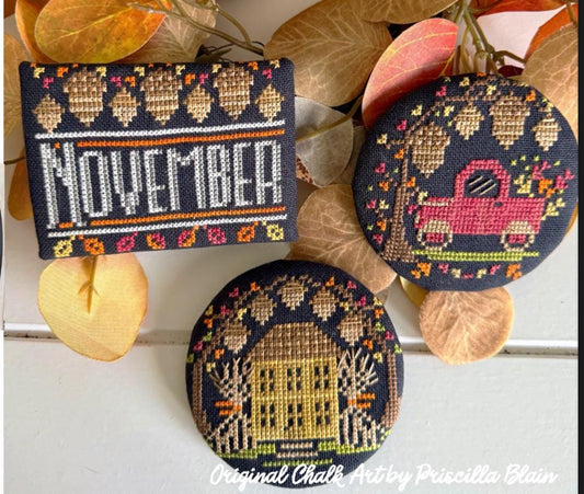 Good Old Days Minis - November - by Stitching with the Housewives - Cross Stitch Paper Pattern