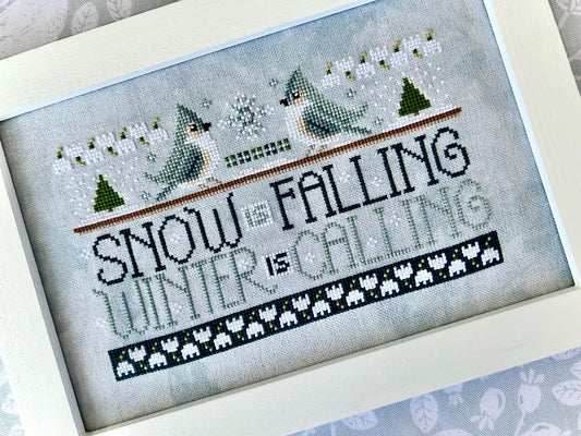 NEW!! WordyBirds January by Sweet Wing Studio - Cross Stitch Paper Pattern