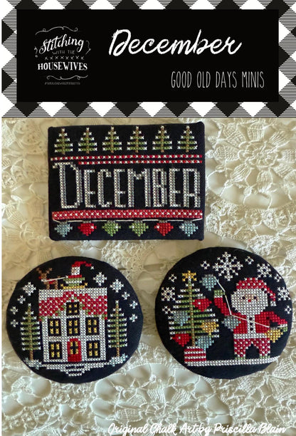 NEW!! Good Old Days Minis - December - by Stitching With The Housewives - Cross Stitch Paper Pattern