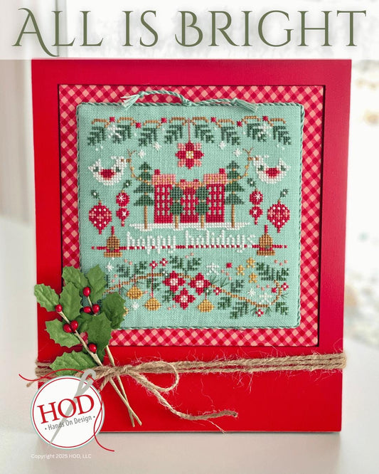 All Is Bright by Hands on Design - Cross Stitch Paper Pattern