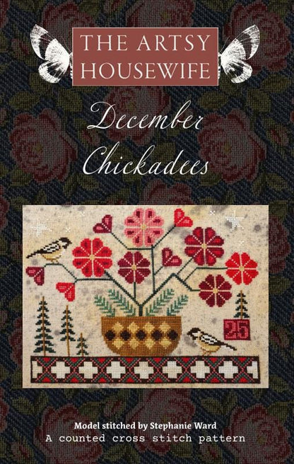 December Chickadees - Cross Stitch Paper Pattern