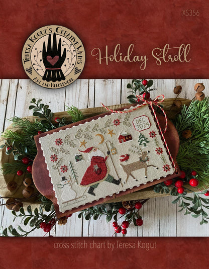 NEW!! Holiday Stroll by Teresa Kogut - Cross Stitch Paper Pattern