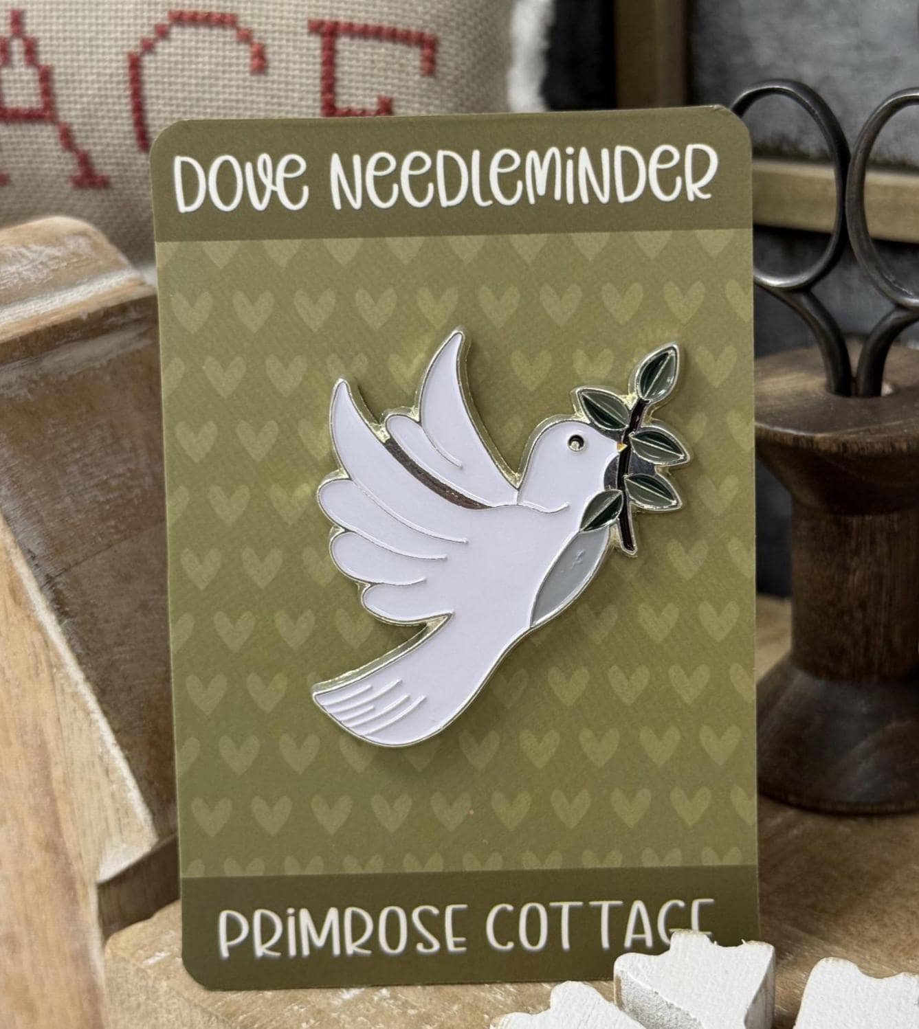 Dove Needle Minder by Primrose Cottage Stitches
