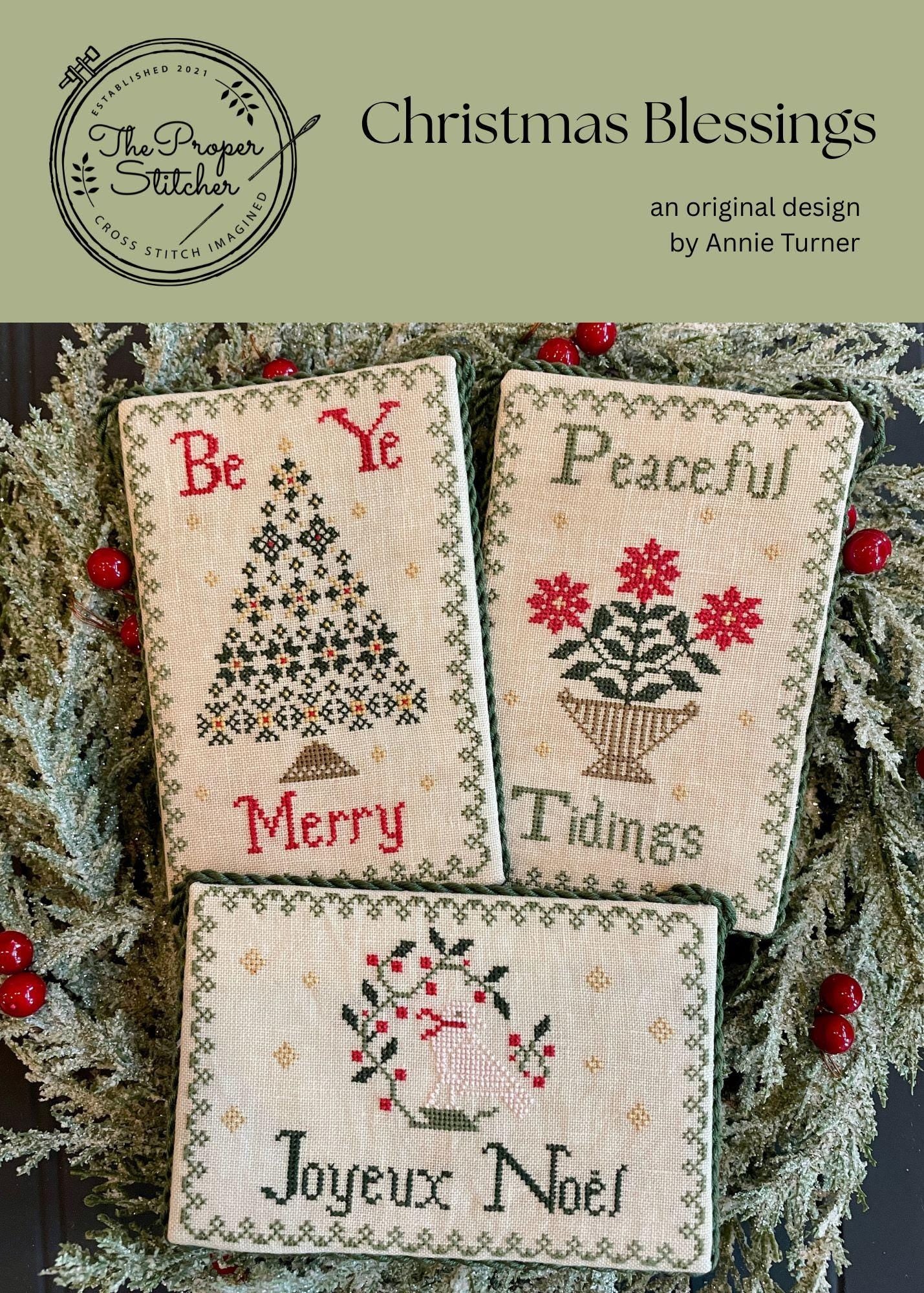 Christmas Blessings by The Proper Stitcher - Cross Stitch Paper Pattern