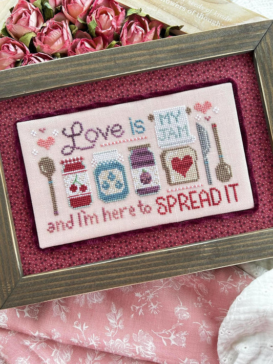 Love Is My Jam by Sweet Wing Studio - Cross Stitch Paper Pattern