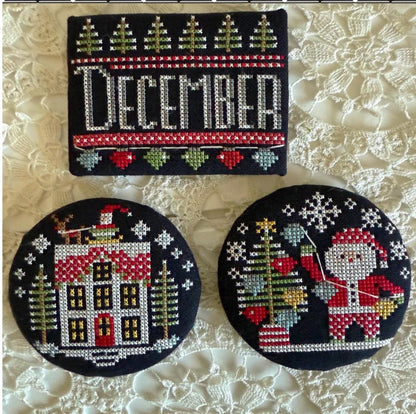 NEW!! Good Old Days Minis - December - by Stitching With The Housewives - Cross Stitch Paper Pattern