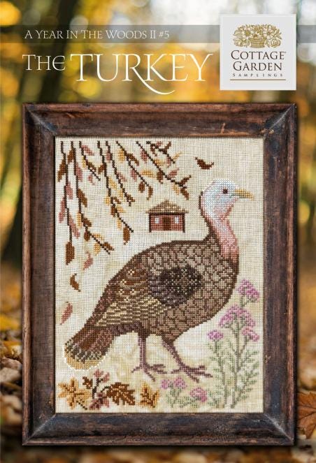 The Turkey - A Year in the Woods II - by Cottage Garden Samplings - Cross Stitch Paper Pattern