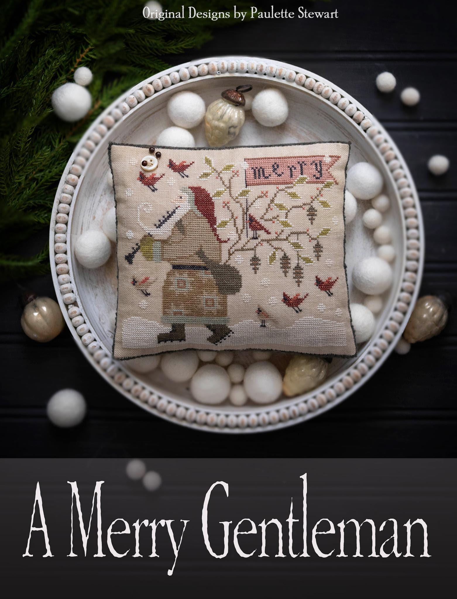 A Merry Gentleman by Plum Street Samplers - Cross Stitch Paper Pattern