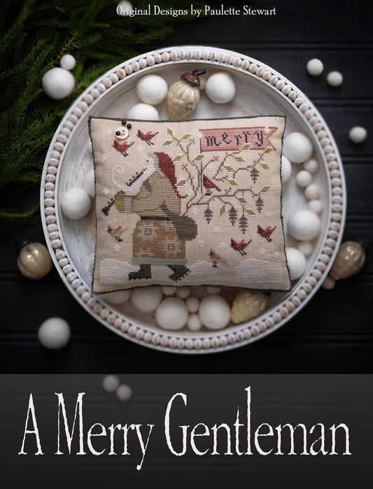 A Merry Gentleman by Plum Street Samplers - Cross Stitch Paper Pattern
