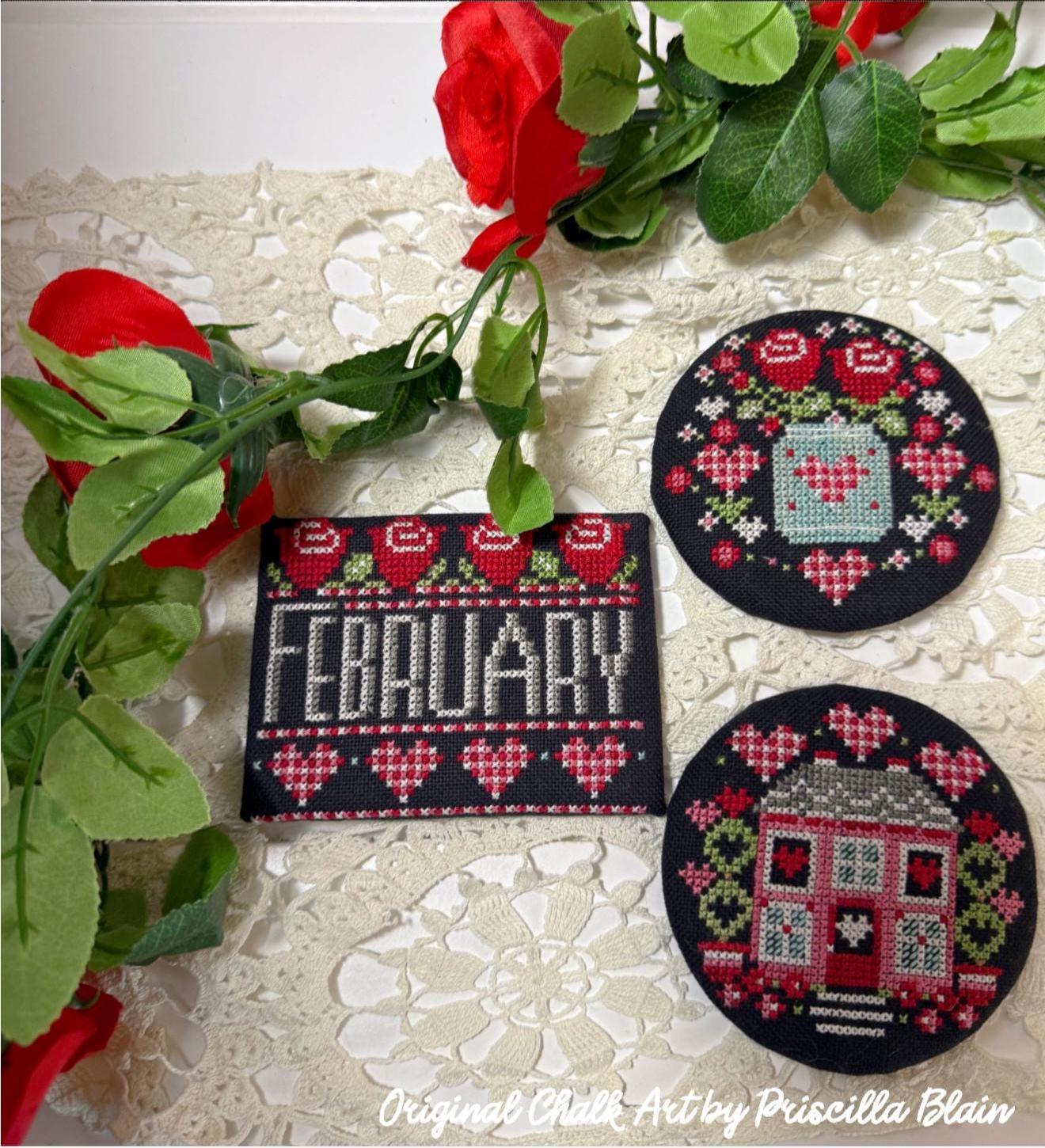 Good Old Days Minis - February - by Stitching with the Housewives - Cross Stitch Paper Pattern