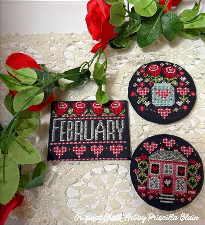 Good Old Days Minis - February - by Stitching with the Housewives - Cross Stitch Paper Pattern