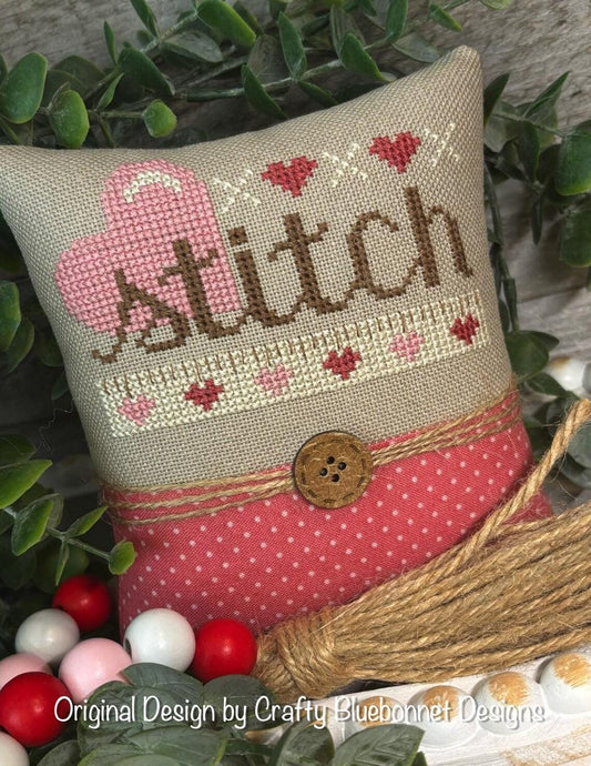 Stitchy Love by Crafty Bluebonnet Designs - Cross Stitch Paper Pattern