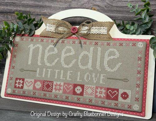 Needle Little Love by Crafty Bluebonnet Designs - Cross Stitch Paper Pattern