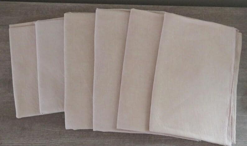 32 count SANDCASTLE Linen Fabric - Hand Dyed by Fox and Rabbit - approximately 18" x 26"