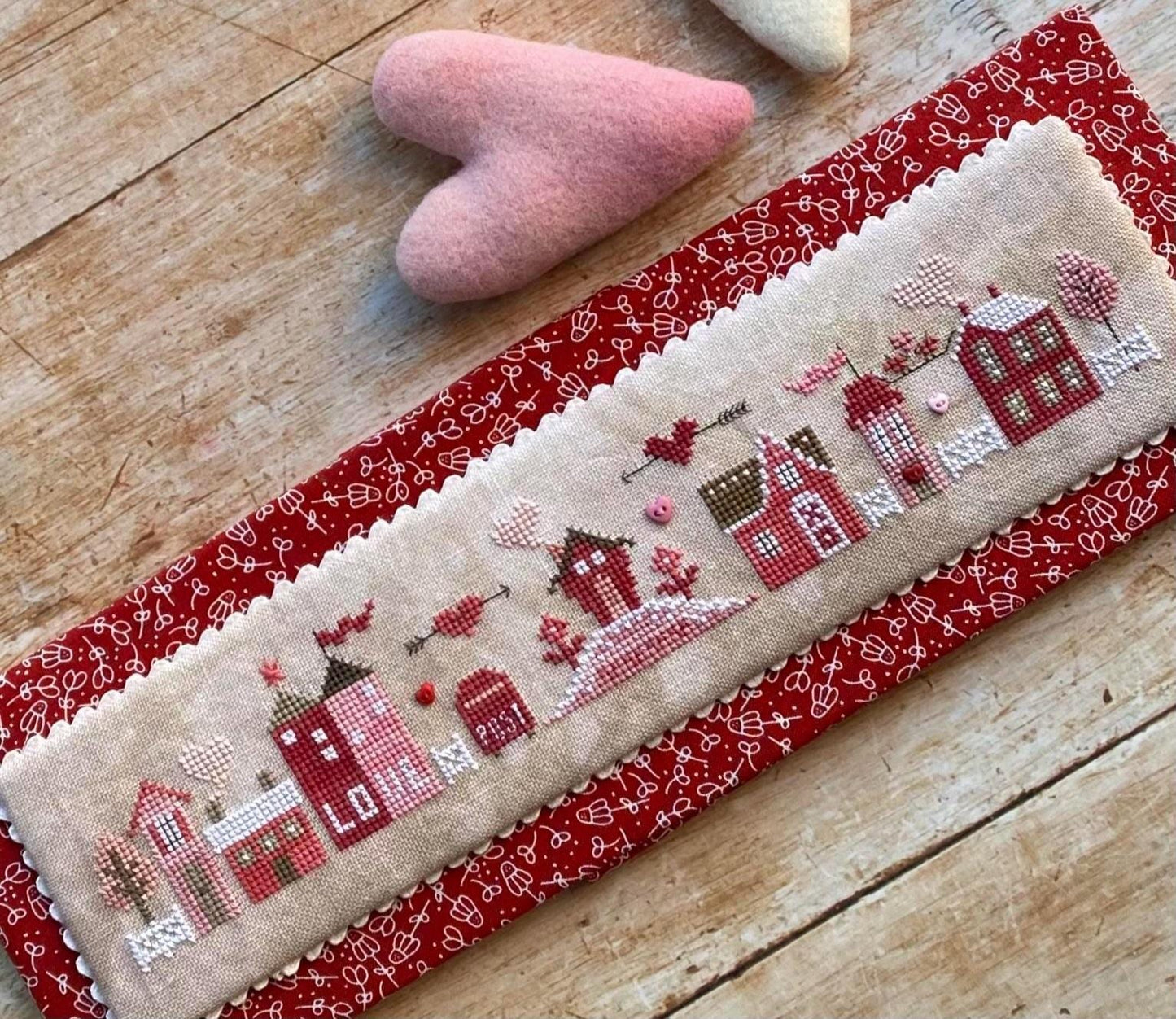 Big-Hearted Tiny Town by Heart in Hand Needleart - Cross Stitch Paper Pattern
