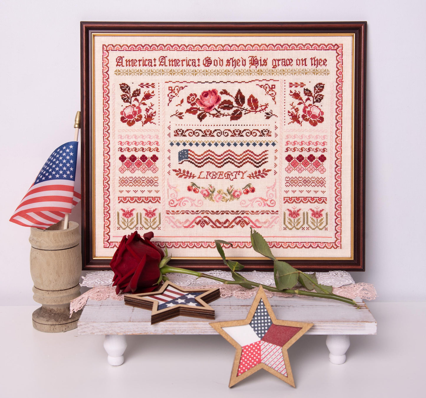 Liberty Band Sampler - Cross Stitch Paper Pattern