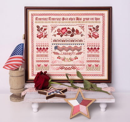 Liberty Band Sampler - Cross Stitch Paper Pattern