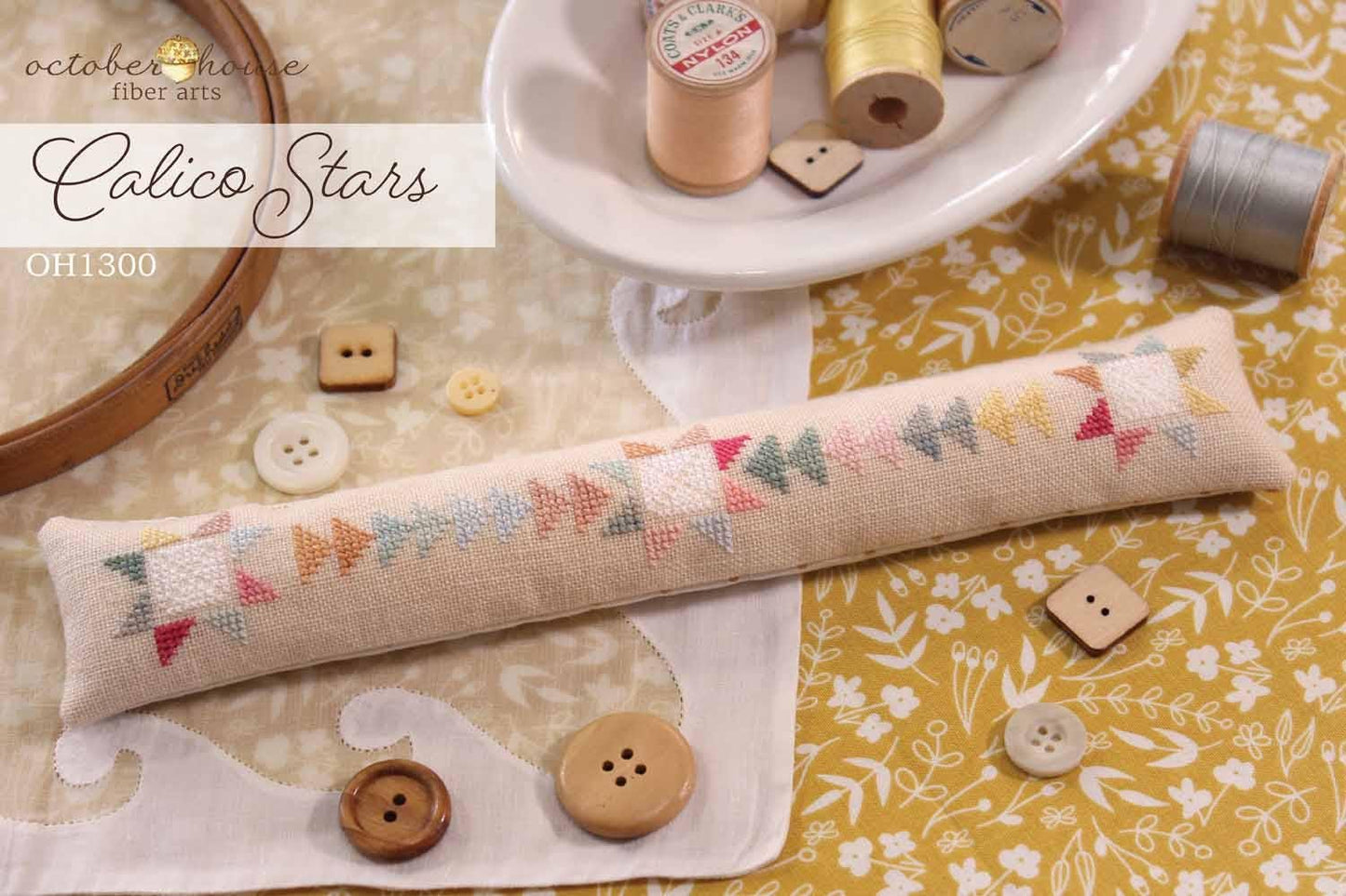 Calico Stars - Cross Stitch Paper Pattern