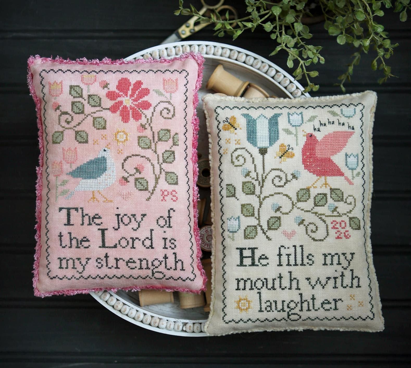 Strength and Laughter - Cross Stitch Paper Pattern