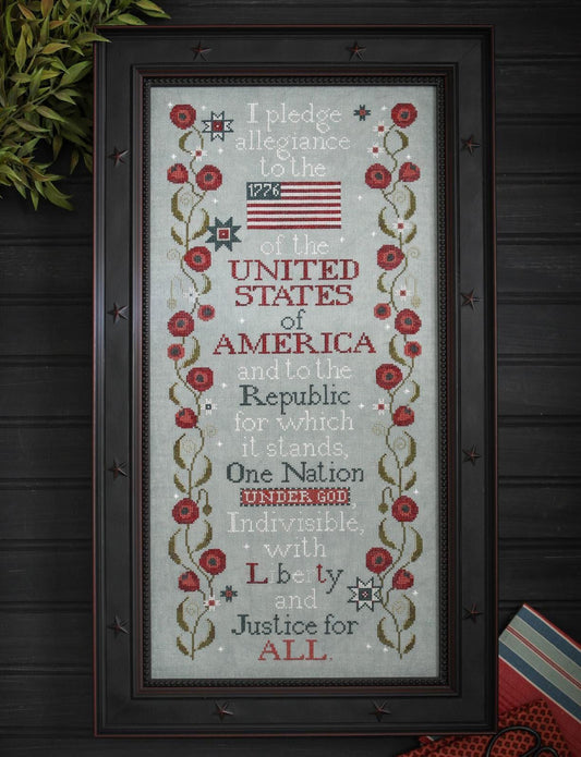 The Pledge of Allegiance - Cross Stitch Paper Pattern