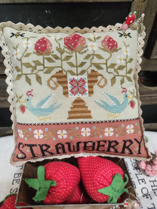 Strawberry Urn - Cross Stitch Paper Pattern
