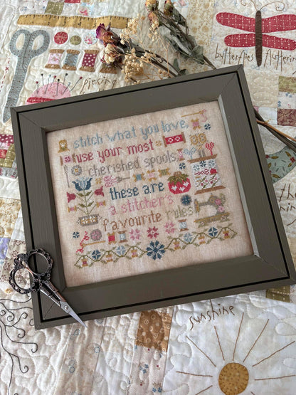 A Stitcher's Rules - Cross Stitch Paper Pattern