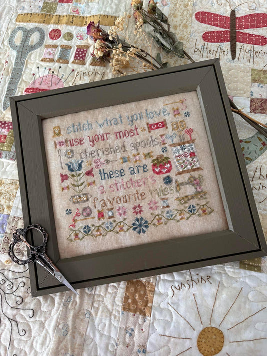 A Stitcher's Rules - Cross Stitch Paper Pattern