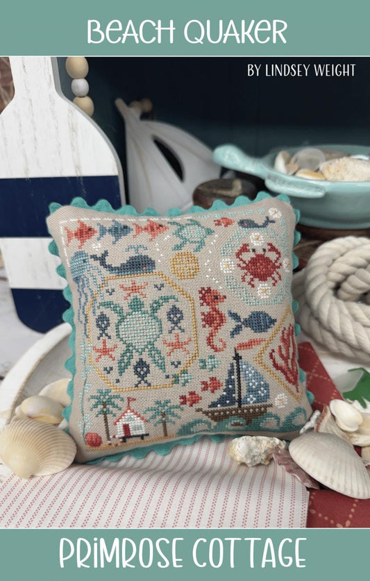 PREORDER! Beach Quaker by Primrose Cottage Stitches - Cross Stitch Paper Pattern